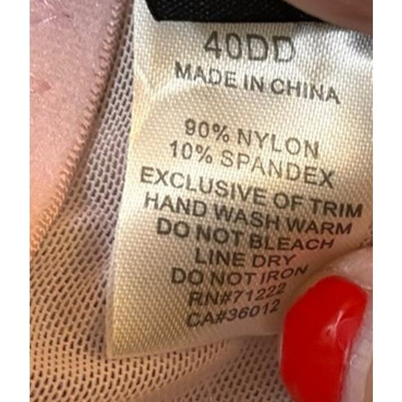 Rampage Intimates Lace Bra, Size 40DD, Lilac Purple Underwire Adjustable Straps - Picture 4 of 4